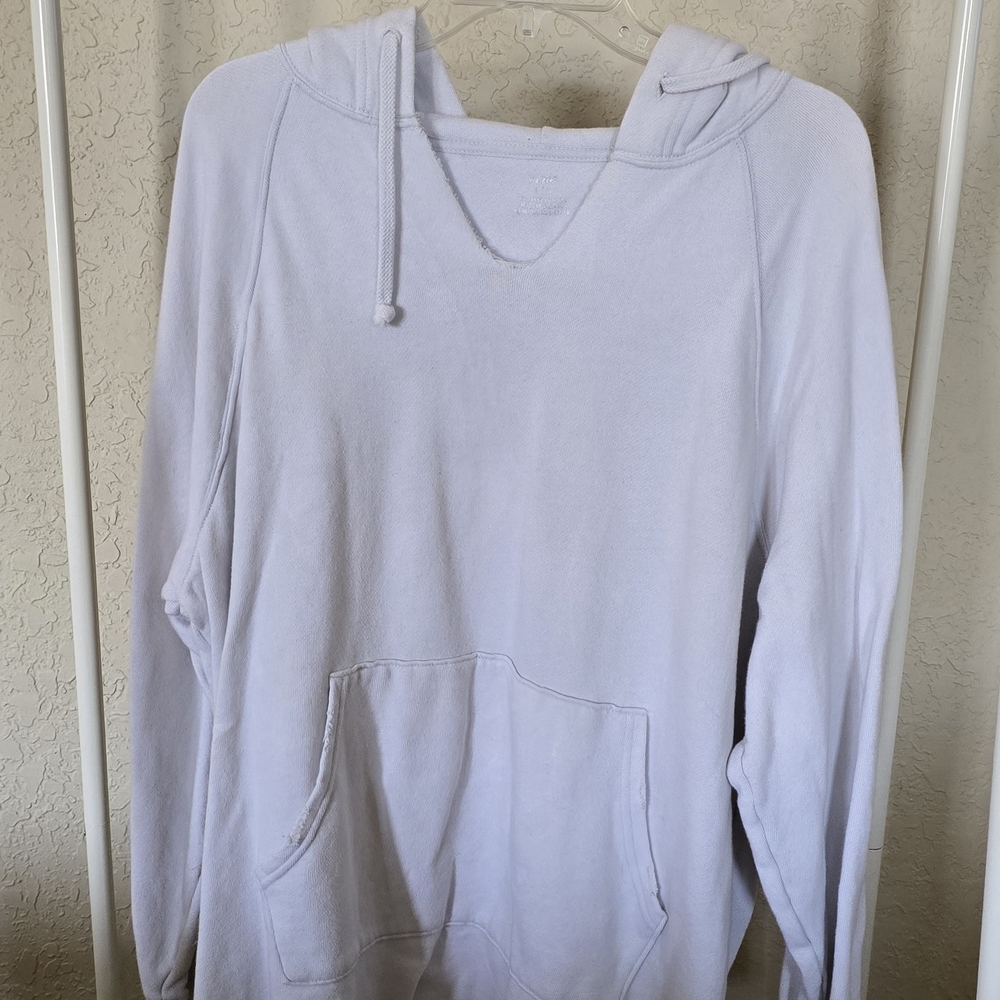 Women's Aerie White Hoodie Sweater